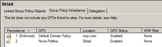 Group Policy Inheritance