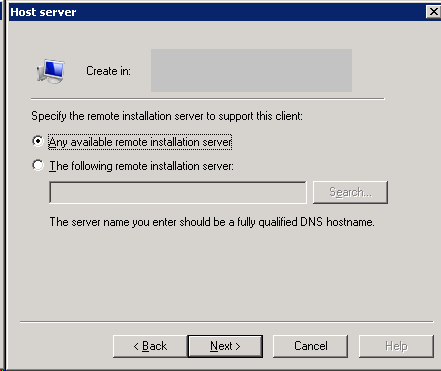 Define remote installation server