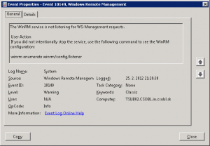 Event 10149 Windows Remote Management