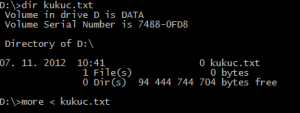 Check content and size of file