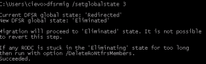 dfsrmig /setglobalstate 3