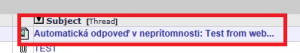 Out of office message in Horde webmail