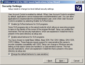 UNIX options