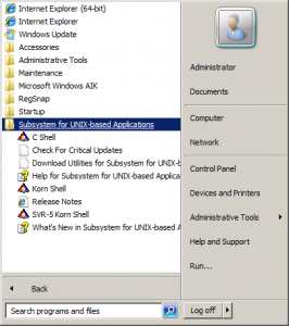 Start menu